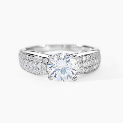 Bague Marilyn Argent Blanc Oxyde De Zirconium