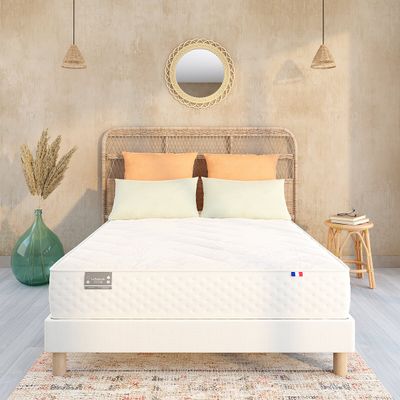 Matelas 651 Ressorts, 5 Zones, Soutien Mi-ferme, Accueil Moelleux
