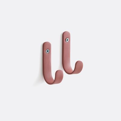 Lot De 2 Patères En Métal Acier, Hiba