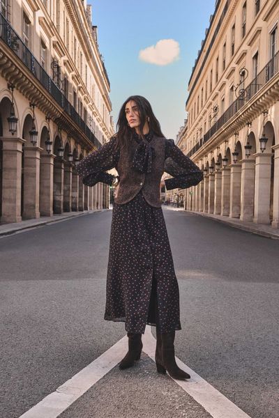 Robe à pois fluide PRISCA
