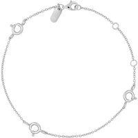 Design Letters Ruth Anchor charm lock bracelet, silver